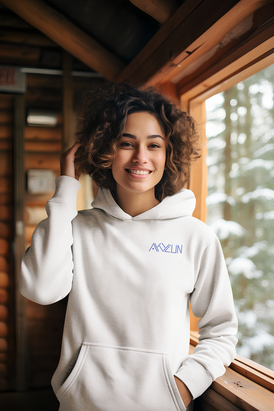 Akylun Blue Logo Hooded Sweatshirt