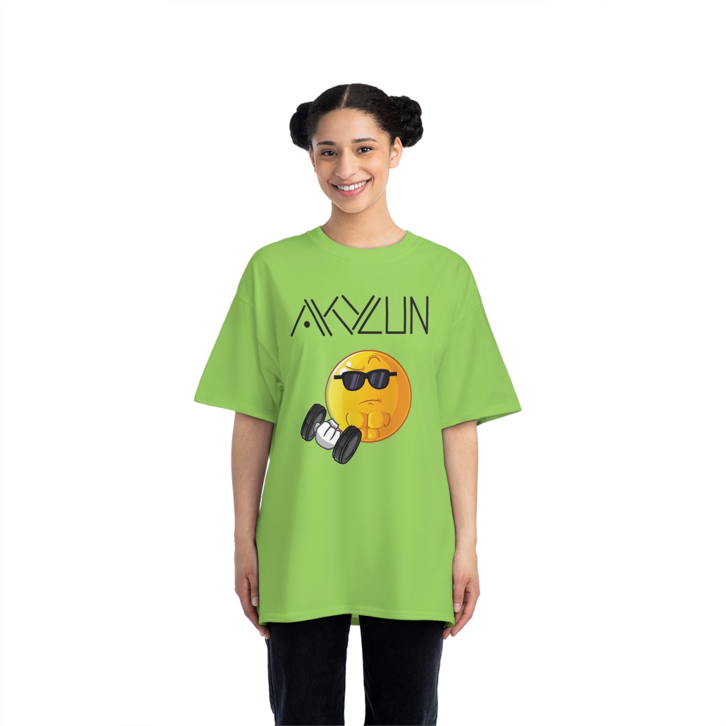 Aklyun Smiley Face Short-Sleeve T-Shirt