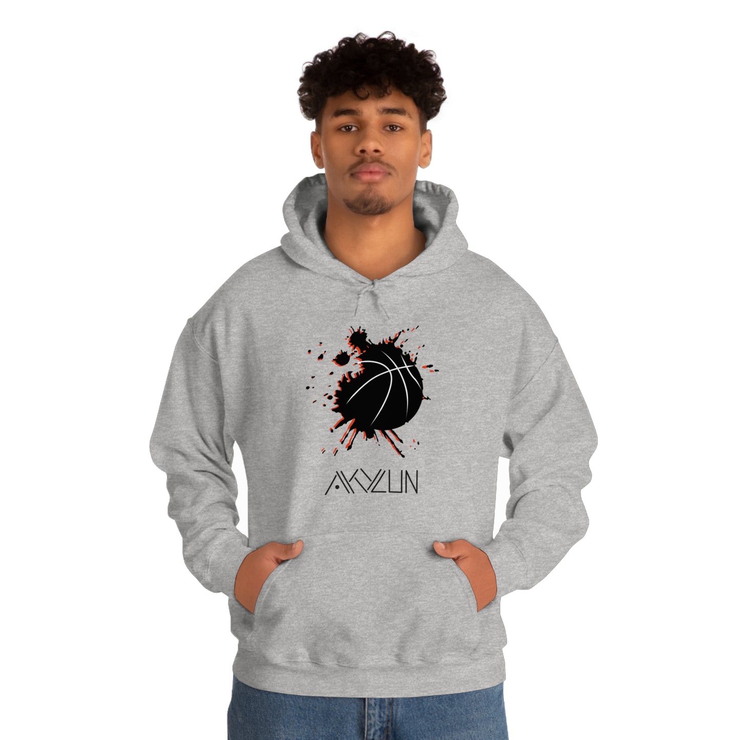 Black Akylun Hoops Hooded Sweatshirt