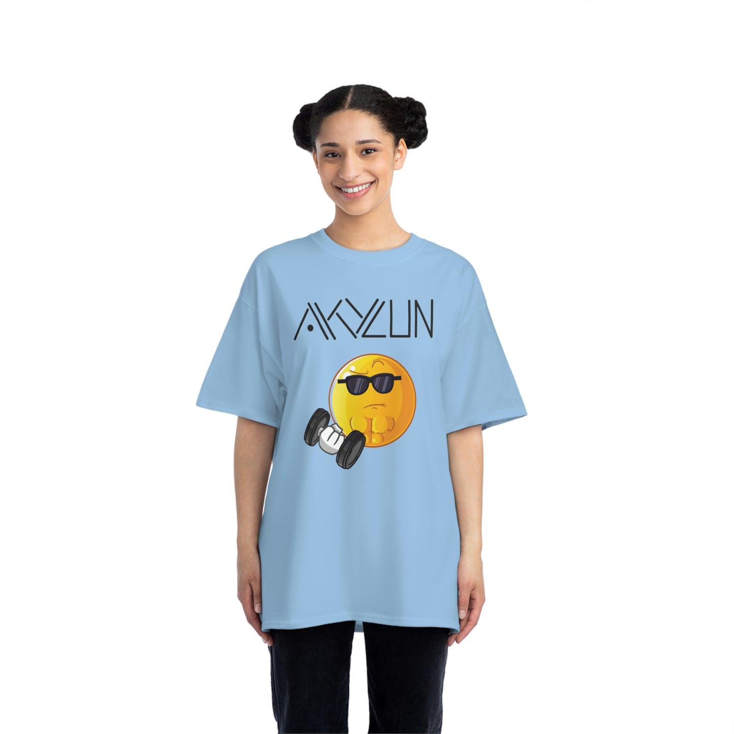 Aklyun Smiley Face Short-Sleeve T-Shirt