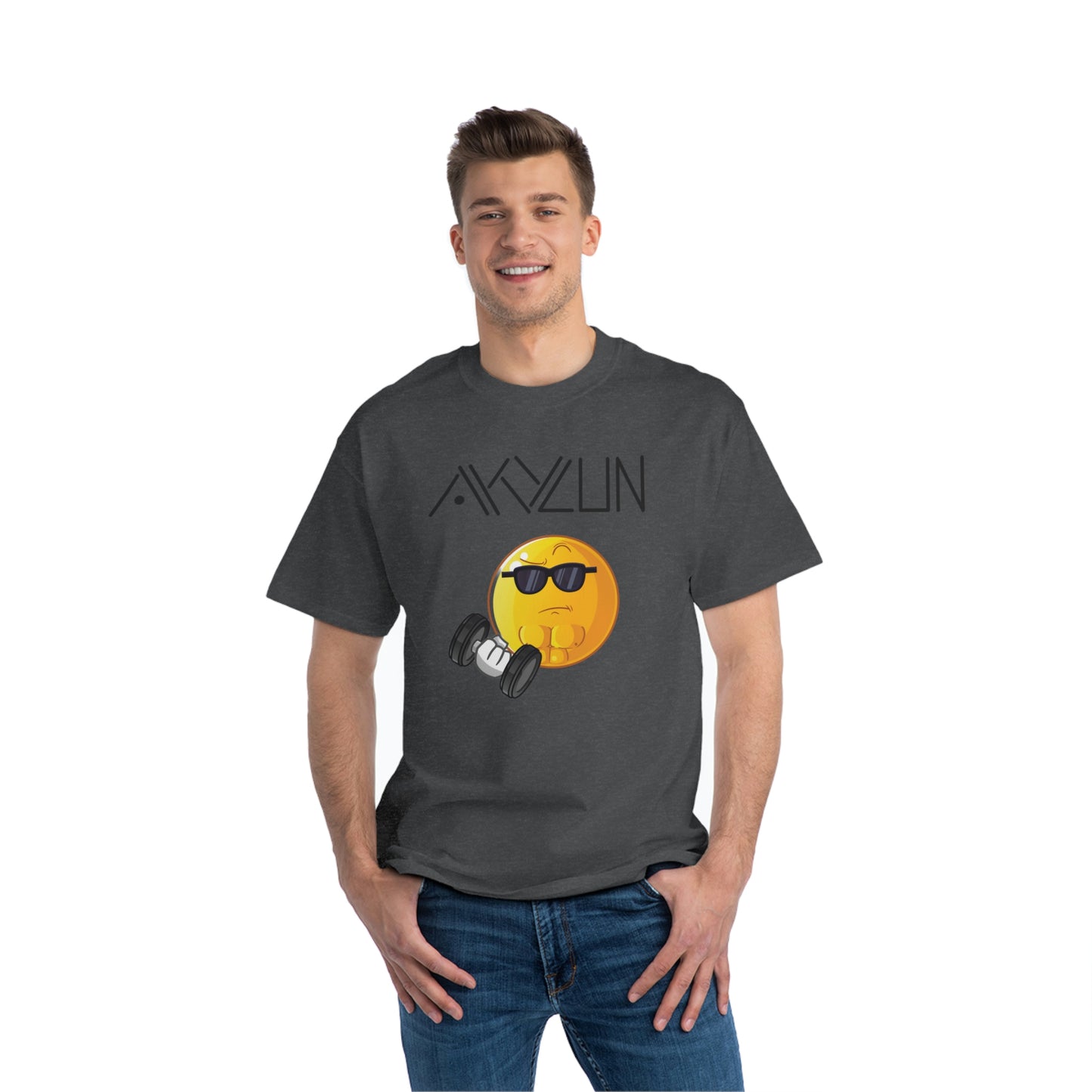 Aklyun Smiley Face Short-Sleeve T-Shirt