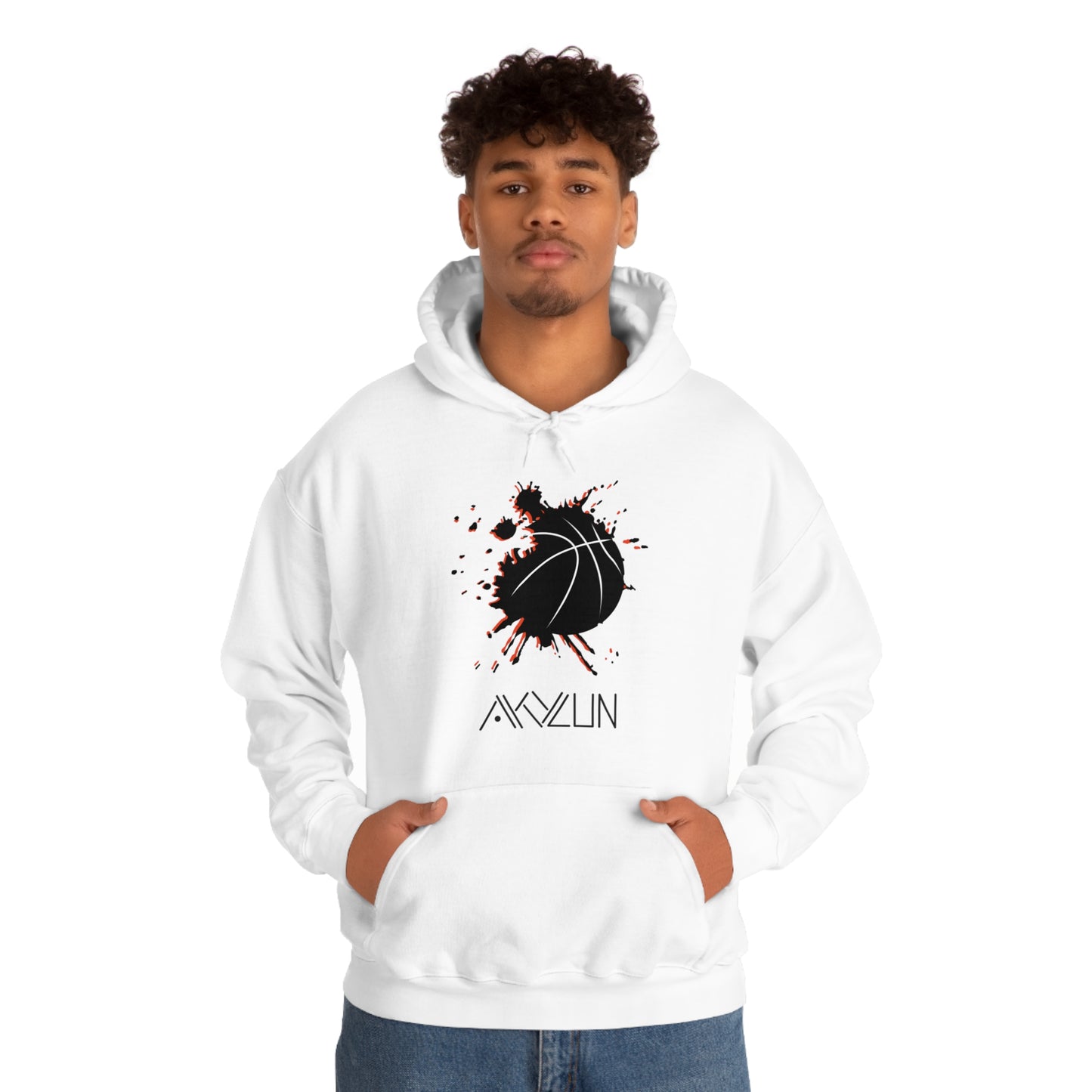 Black Akylun Hoops Hooded Sweatshirt