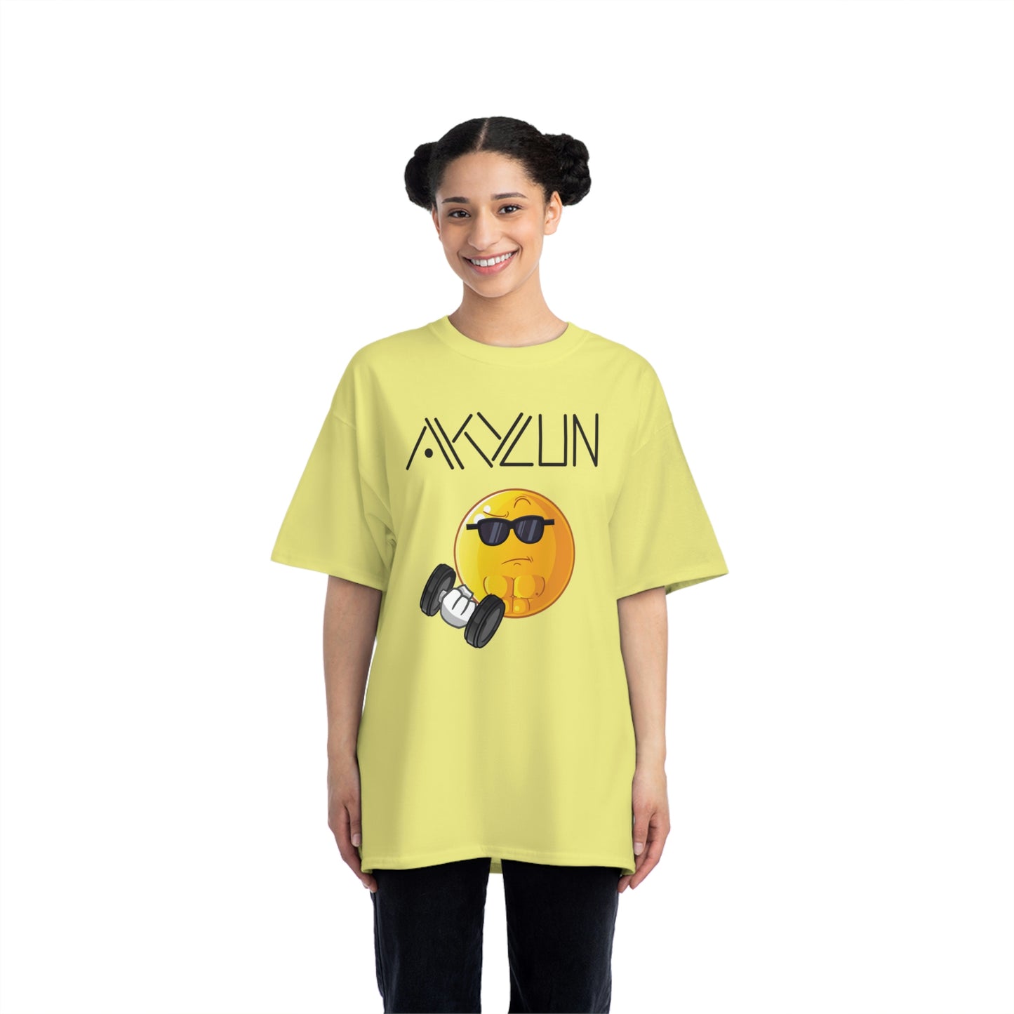 Aklyun Smiley Face Short-Sleeve T-Shirt