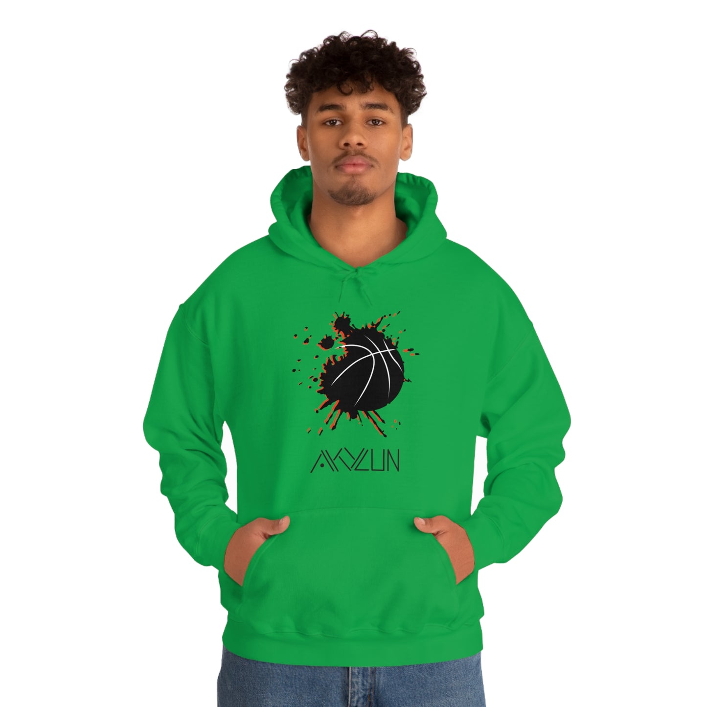 Black Akylun Hoops Hooded Sweatshirt