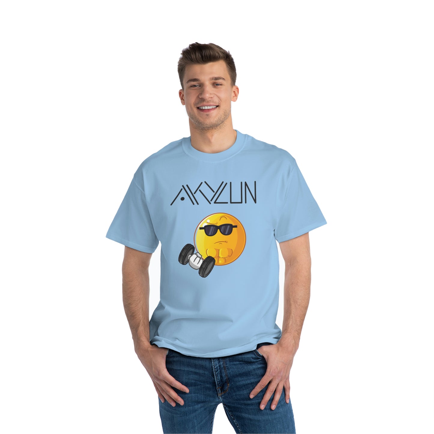 Aklyun Smiley Face Short-Sleeve T-Shirt